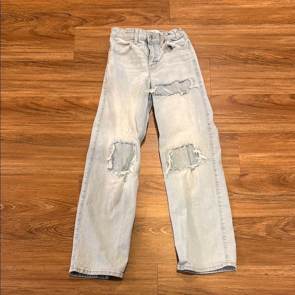 Light Blue Distressed Jeans